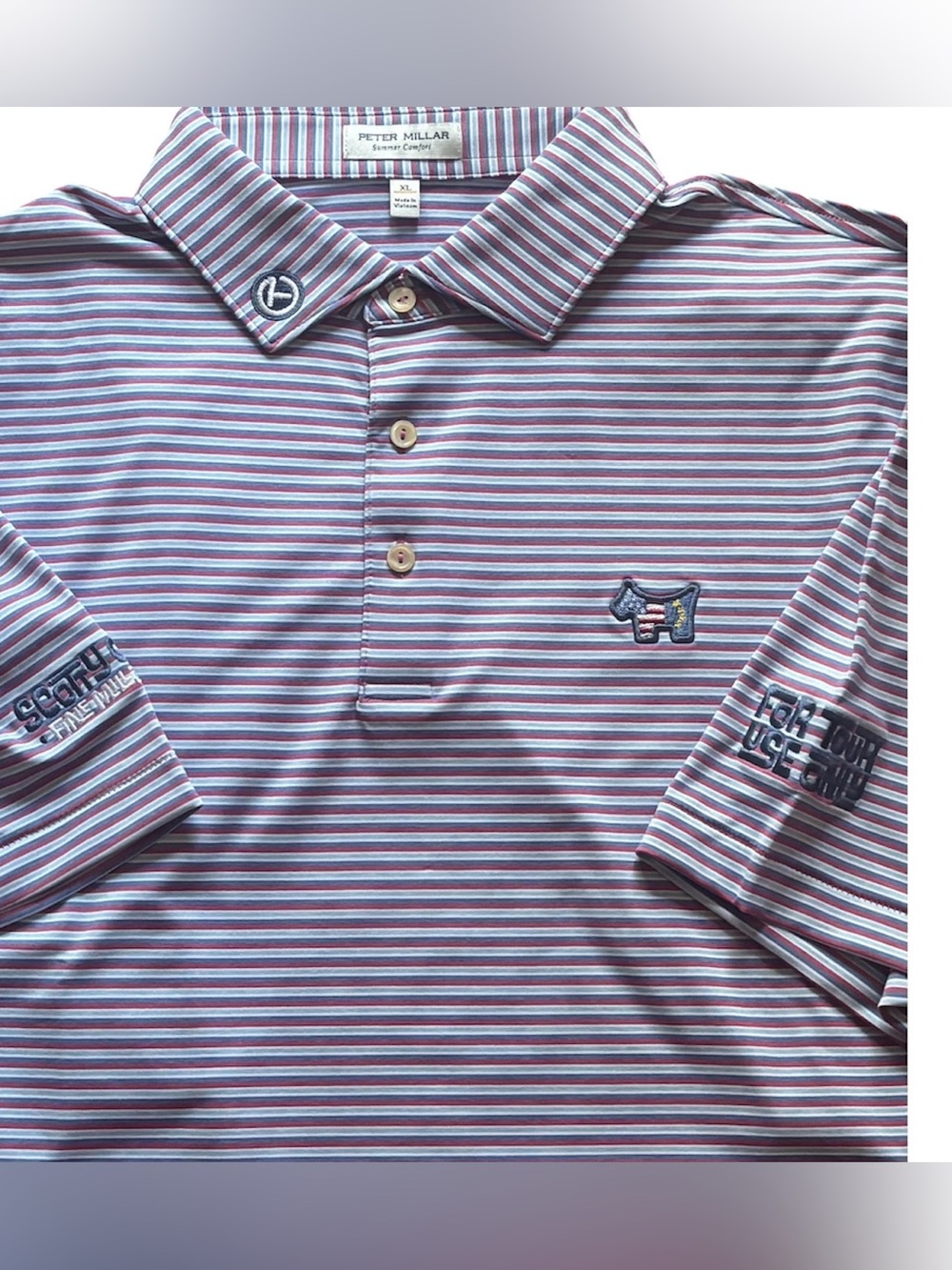 New SCOTTY CAMERON GALLERY Circle T For Tour Use Only Polo XL Scotty Dog Flag
